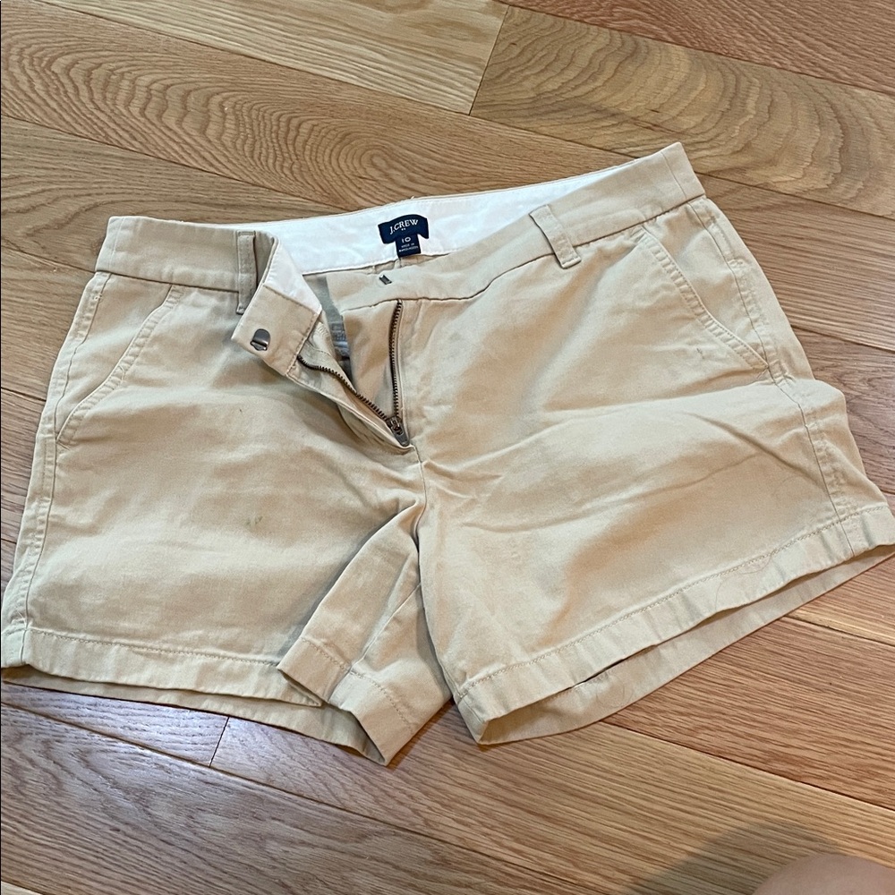 J. Crew Women's Light Tan Chino Bermuda Shorts